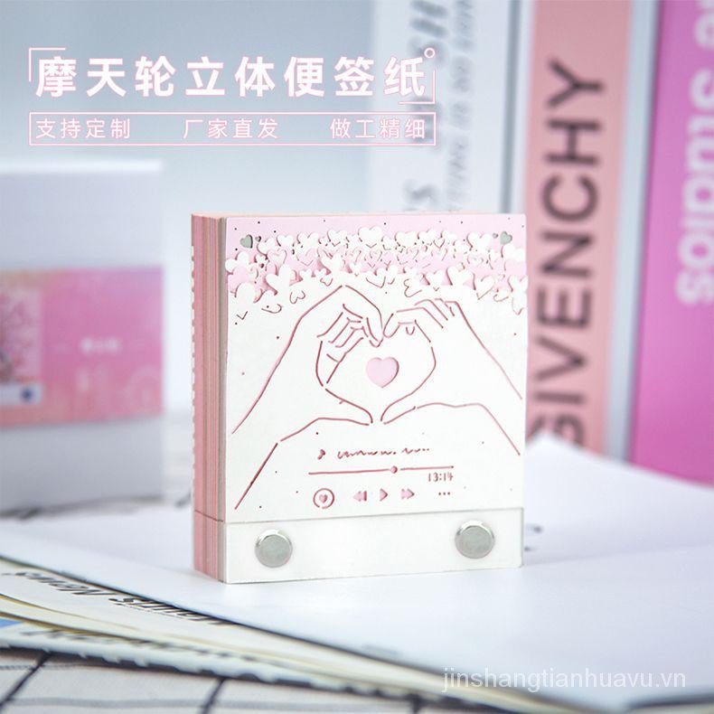Giấy Ghi Chú 3d Hình Bánh Xe Dễ Thương