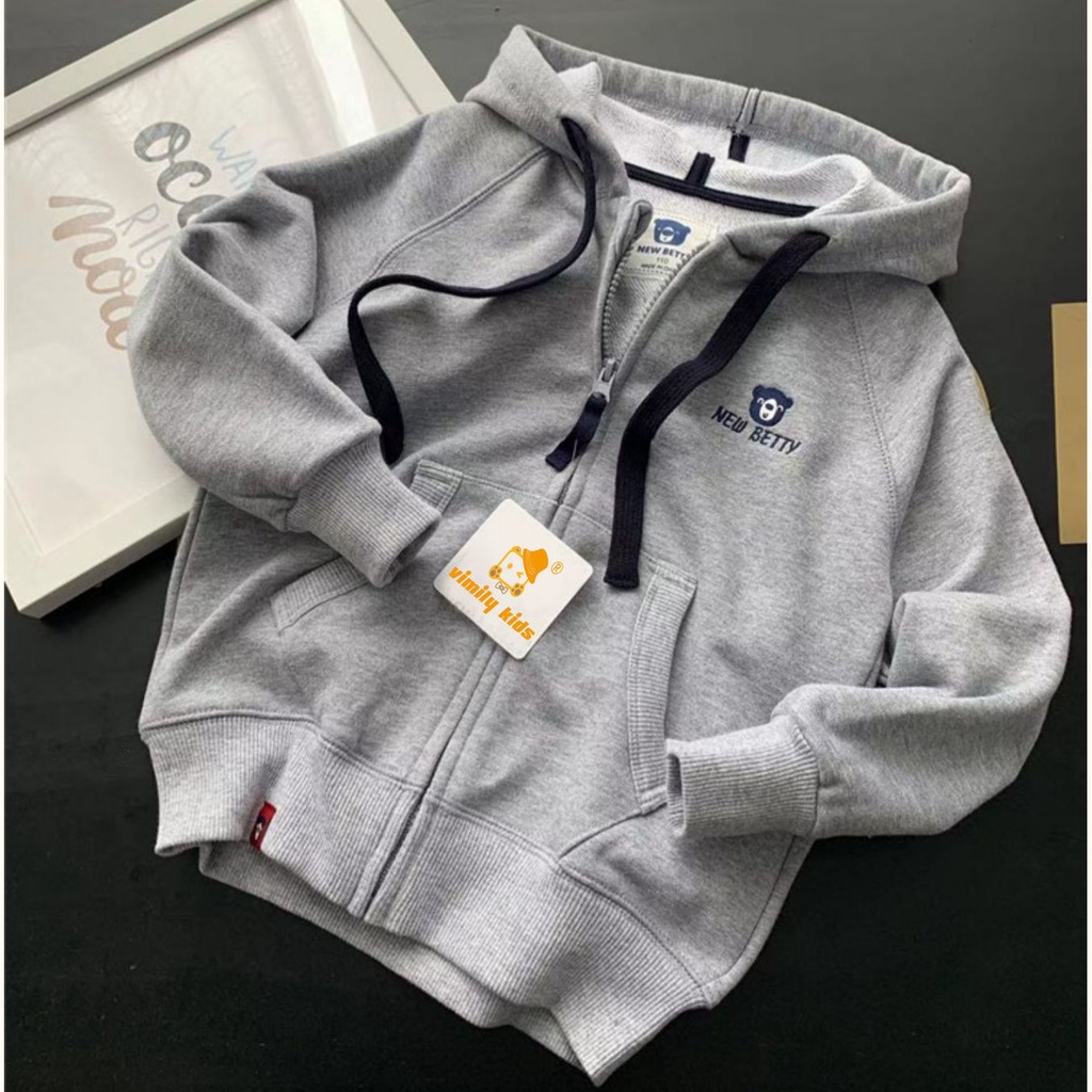 Áo Khoác hoodie Thể Thao Có Khóa Kéo Thời Trang Xuân Thu Cho Bé Trai
