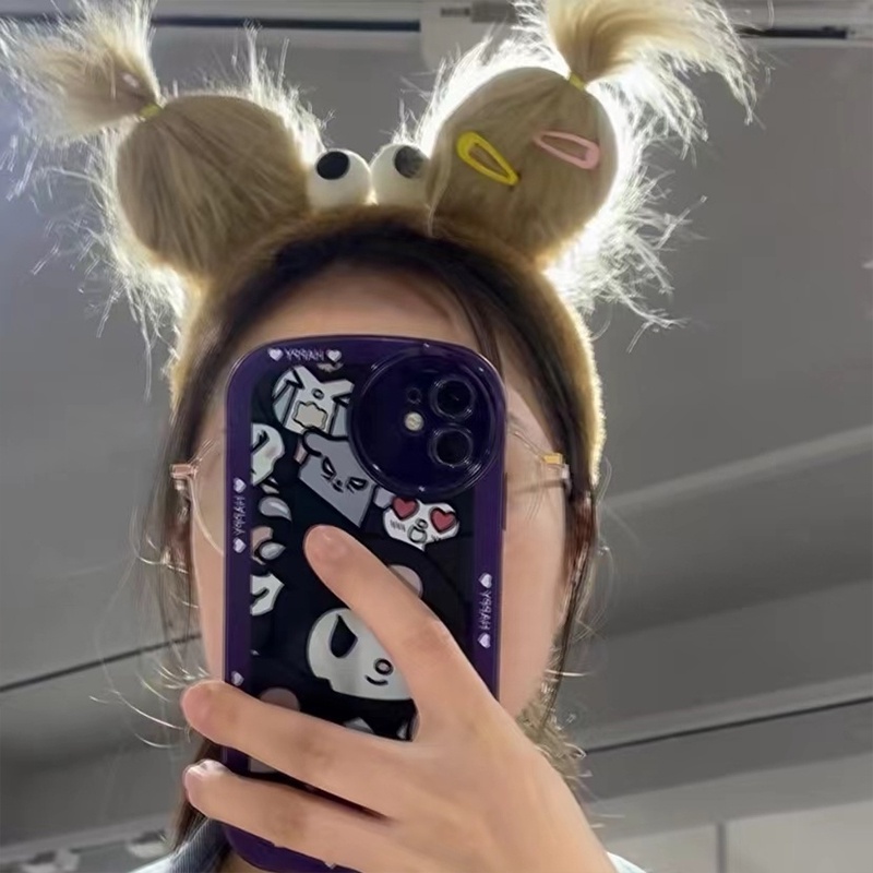 Dễ Thương Băng Đô Cài Tóc Hình Búp Bê Nhồi Bông Đáng Yêu Thời Trang Thu Đông Cho Bé Gái