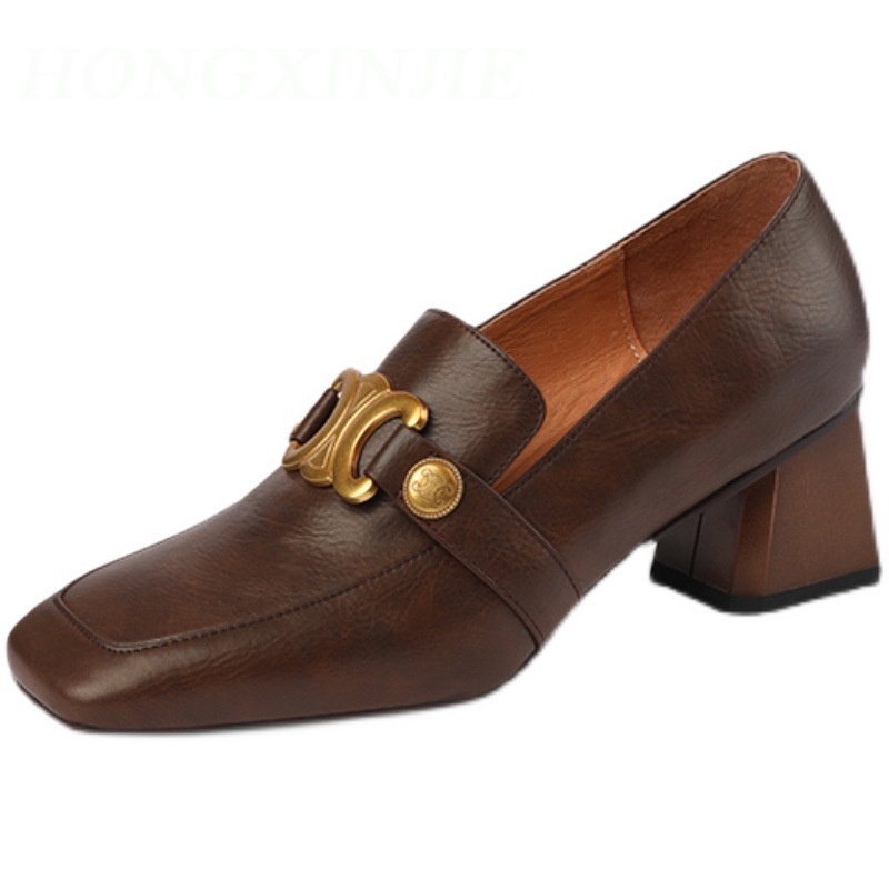 HONGXINJIE  dép sandal nữ đế cao giày cao gót nữ đi chơi giày sandal FBL23903AM 36Z230908