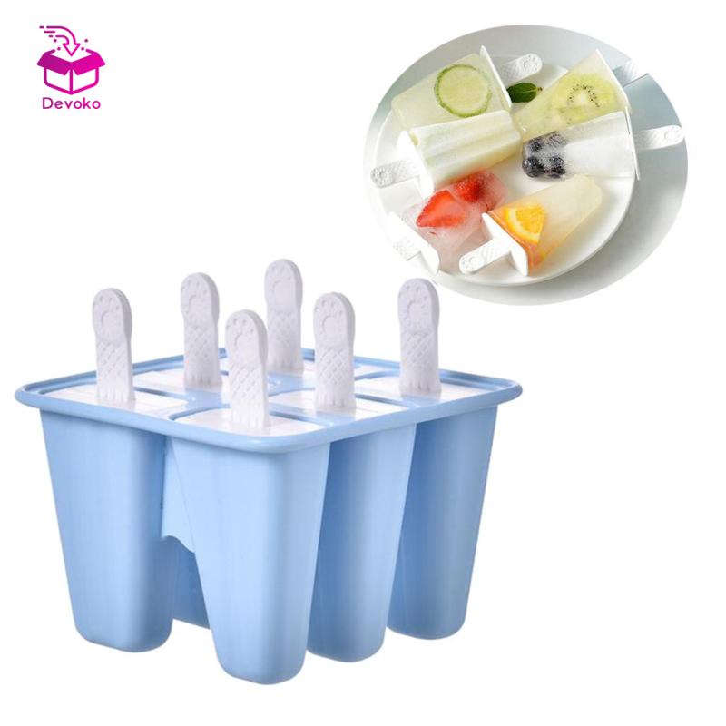 Khuôn Làm Kem Que Bằng silicone diy Có Thể Tái Sử Dụng Cho Trẻ Em