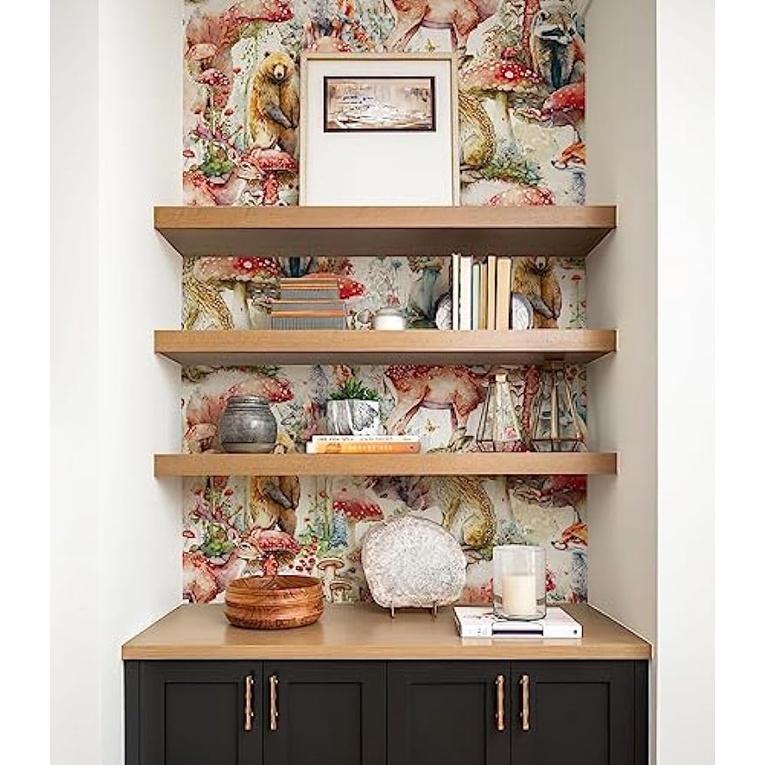 Giấy Dán Tường Hình Nấm Phong Cách boho Cho Phòng Ngủ / Phòng Tắm