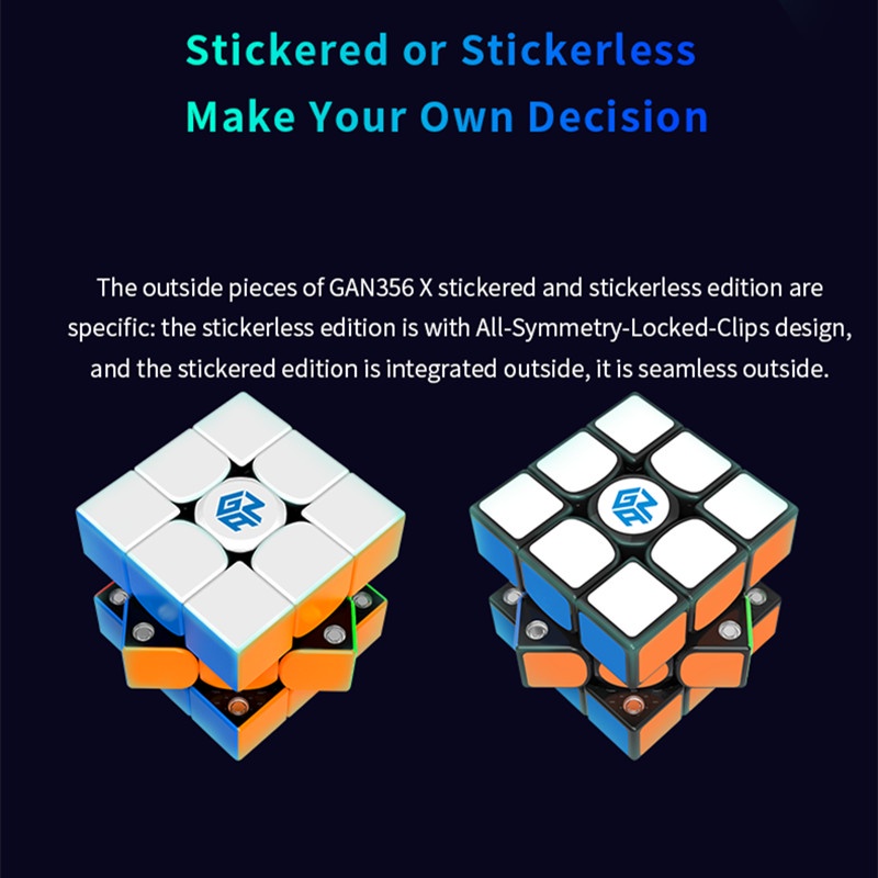Khối Rubik gan 356 x v2 gans 3x3 3x3x3 gan 356x Đồ Chơi Rèn Luyện Trí Não