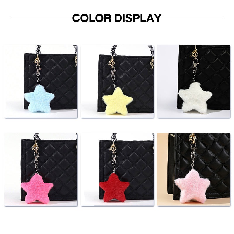 Schwarz etienne Mặt Dây Chuyền Ngôi Sao Năm Cánh Bằng Lông Nhung Nhỏ Nhắn Xinh Xắn