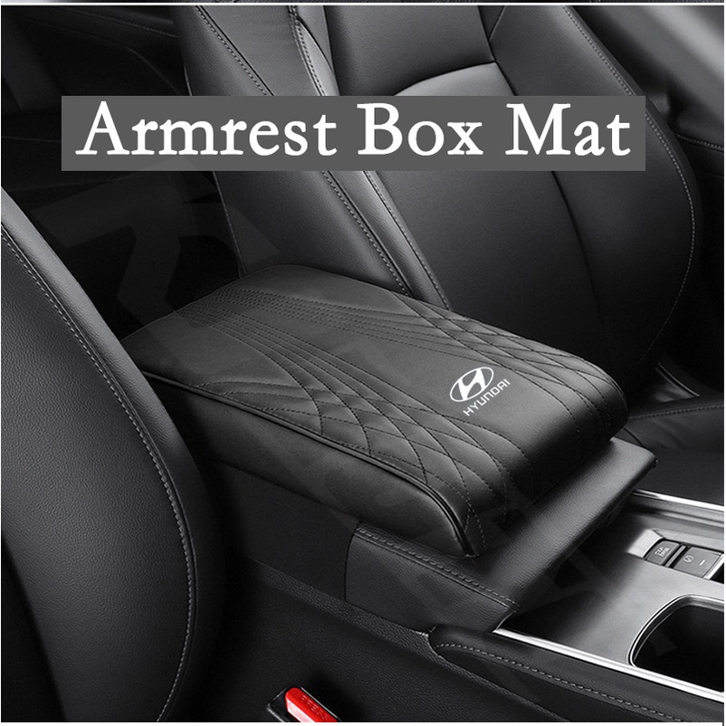 Đệm Da Lót Hộp Tỳ Tay Xe Hơi hyundai stagazer creta accent getz avega i10 santafe h1 matrix i30 hb20 tucson