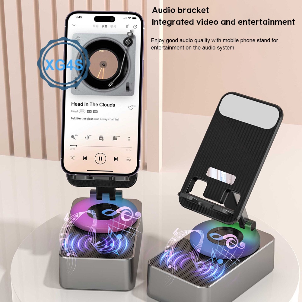 Loa bass Không Dây 2 Trong 1 Có Giá Đỡ Điện Thoại Cho Phòng Ngủ