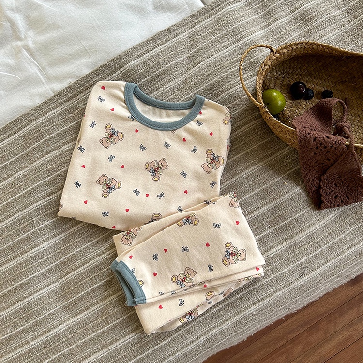 Bộ Quần Áo Ngủ Dài Tay Thu Đông Ambbkids Kích Thước  Mới Nhất Cho Bé Trai Bé Gái