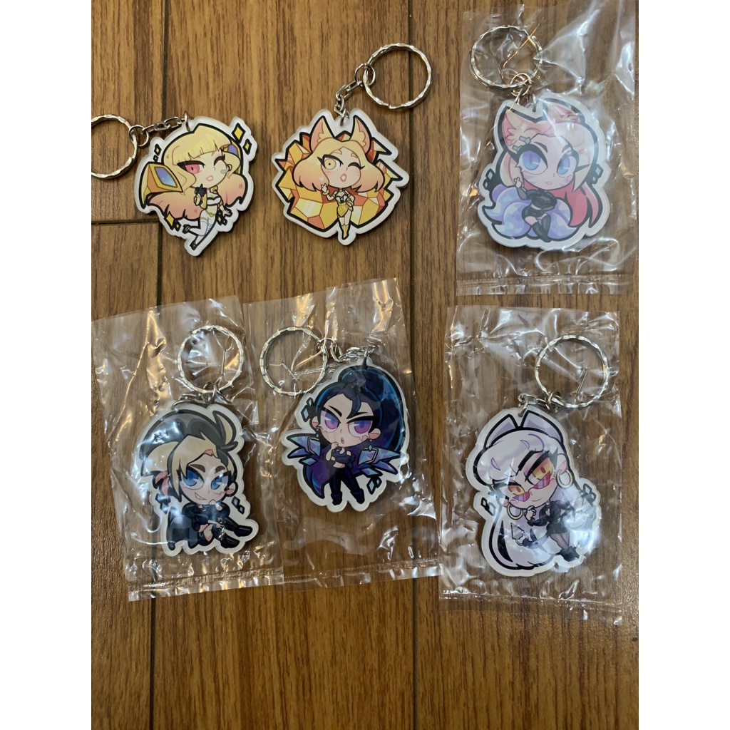 Móc khoá LMHT KDA - Móc khoá Liên Minh Huyền Thoại - Keychain LoL K/DA Team