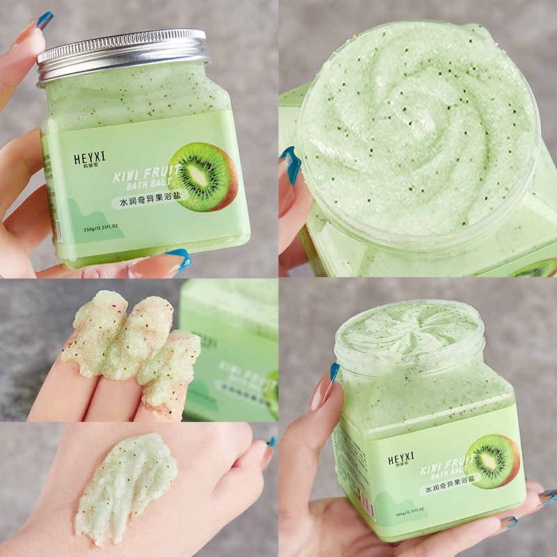 Tắm muối tẩy tế bào chết hương vị trái cây mịn, da sáng tẩy tế bào chết đào, giúp làm trắng da