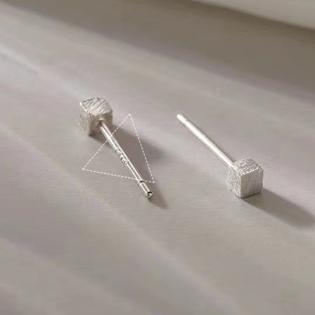 1 Đôi Bông Tai Hình Vuông mini Thời Trang Dành Cho Nữ
