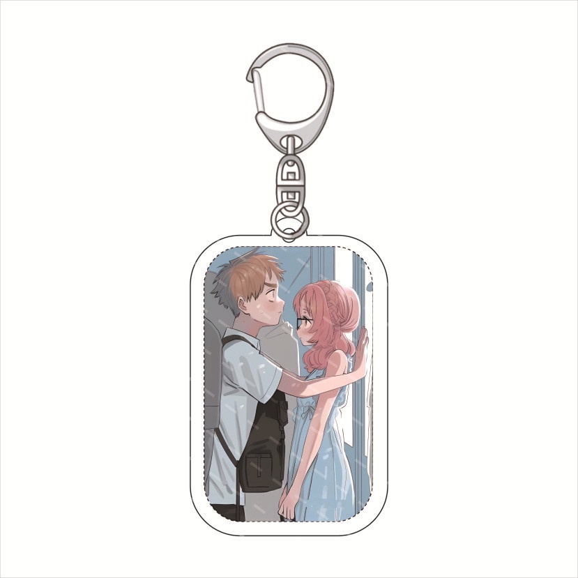 Móc Khóa Mặt Acrylic Hình Cô Gái Anime I Like Forgot Her Mie Ai Komura Kaede Dễ Thương