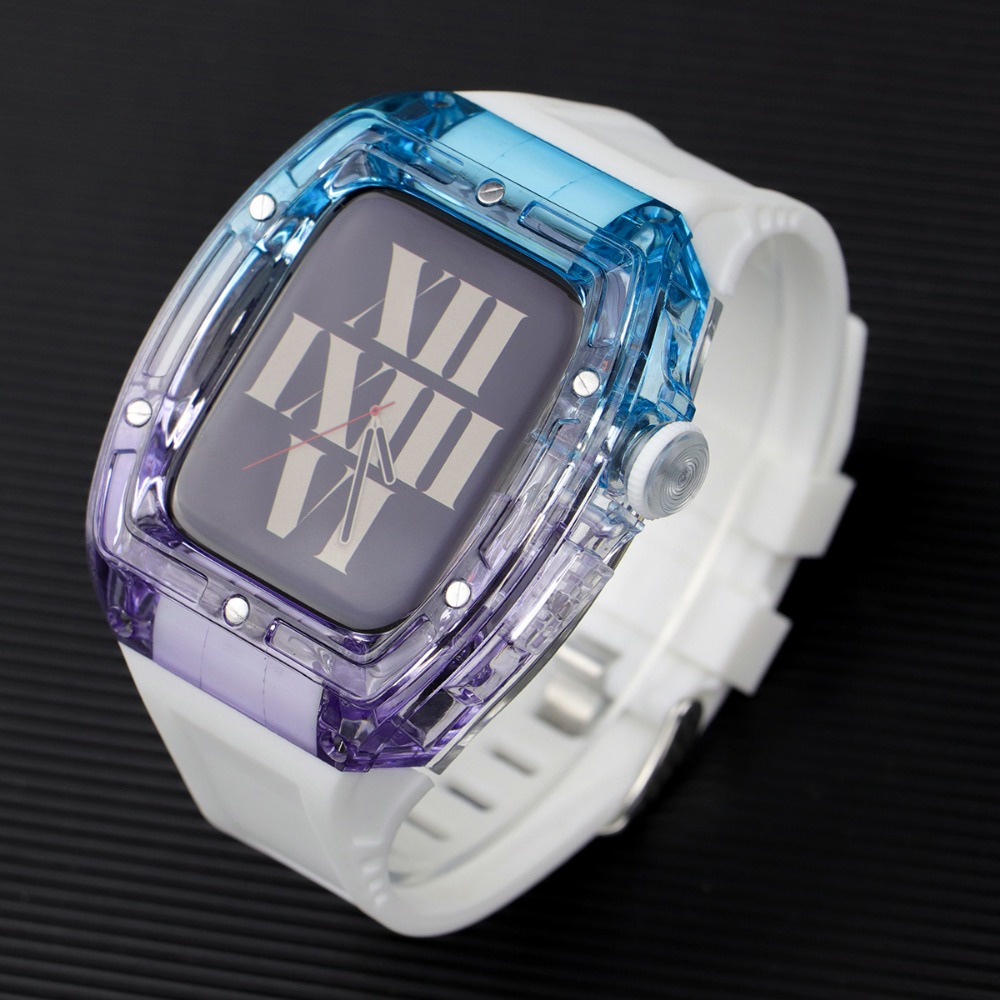 Dây Đeo silicone Màu gradient Cho Đồng Hồ Thông Minh apple watch 8 7 6 5 4 se ultra 49mm iwatch 45mm 44mm