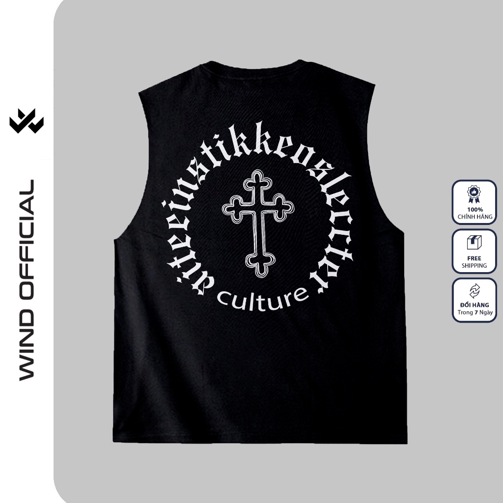 Áo ba lỗ unisex WIIS form rộng sát nách TIKKI tanktop thời trang nam nữ oversize