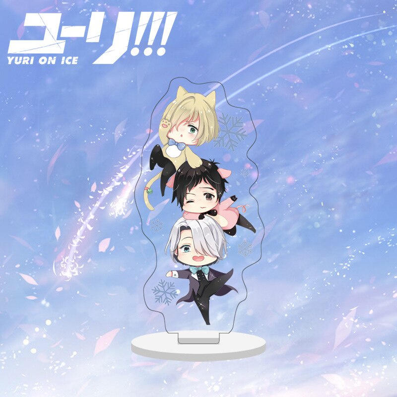 Mô hình Standee Yuri!!! On Ice Victor Nikiforov BL Anime để bàn tượng nhựa acrylic trong suốt Phụ kiện trang trí
