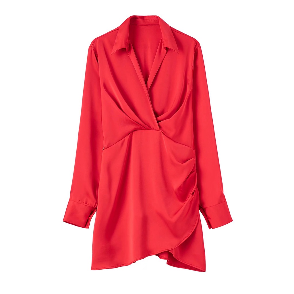Đầm Lụa satin Ôm Eo Phong Cách Âu Mỹ Thời Trang zara Mới Cho Nữ 2950331 620