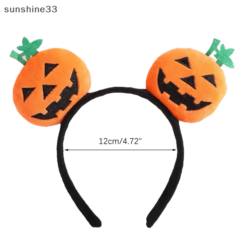 Băng Đô Cài Tóc Hình Quả Bí Ngô Phong Cách halloween Dễ Thương Cho Bé Gái