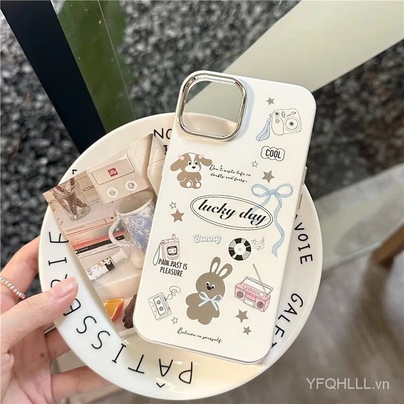 Hoạt Hình Ốp Điện Thoại Hình Máy Ảnh Tráng Gương Cho iphone14pro 13 12 / 11 xr / xs fqb7