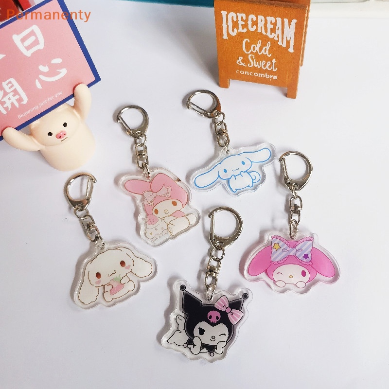 Móc Khóa acrylic Hình melody kuromi Cinnamoroll Dễ Thương