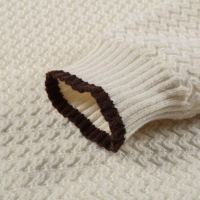 Áo sweater Dệt Kim Tay Dài Cổ Tròn Họa Tiết Kẻ Sọc Đơn Giản Thời Trang Thu Đông Cho Nam