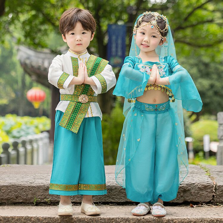 Trang Phục Hóa Trang Công Chúa jasmine Thái Lan Phong Cách Dân Tộc Cho Bé Trai ykk