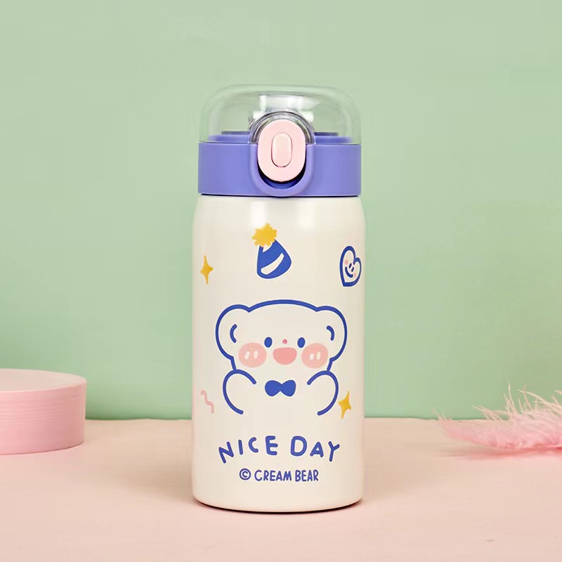 Bình Nước Giữ Nhiệt Họa Tiết Hoạt Hình Dễ Thương