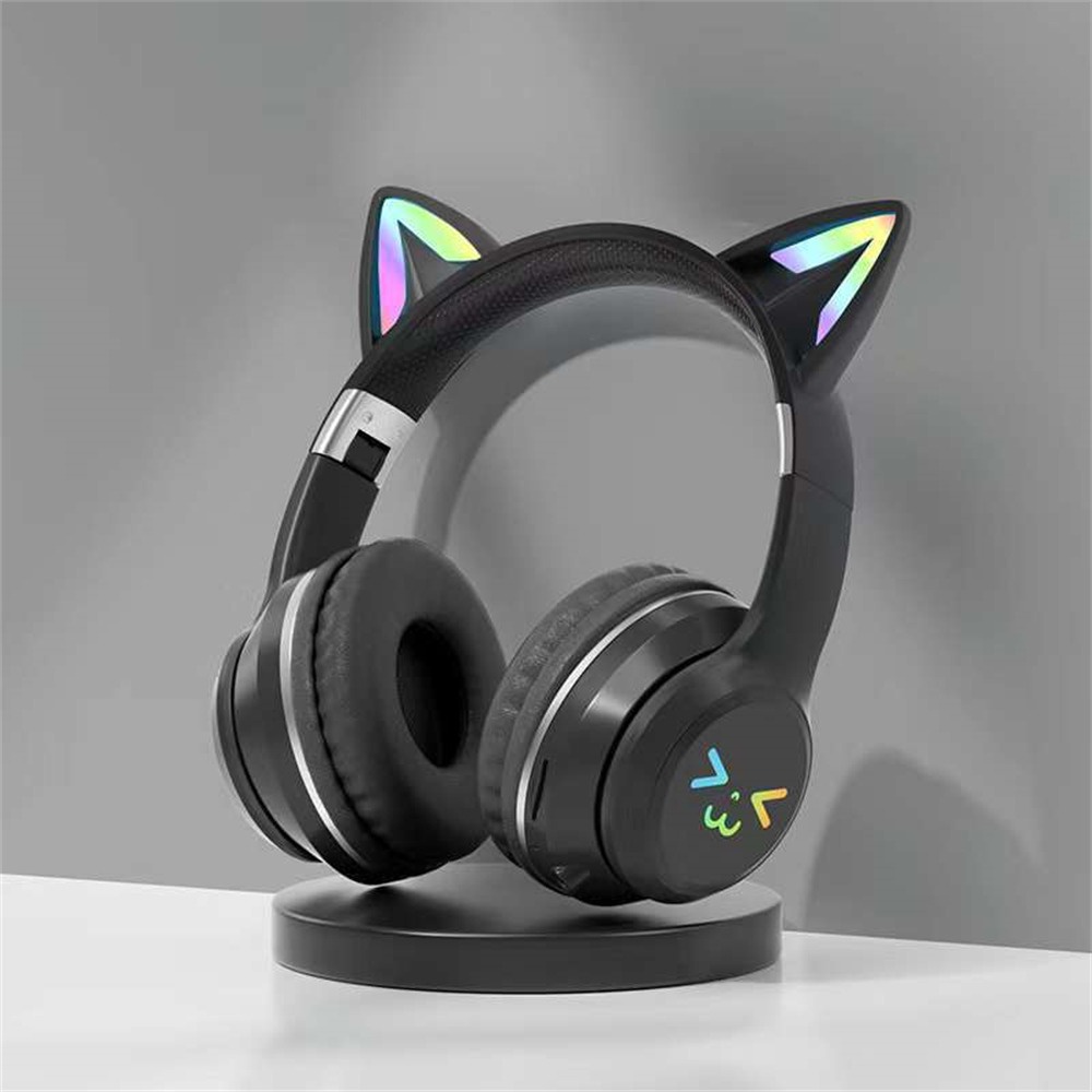 Tai Nghe Tai Mèo Màu Chuyển Đổi Bt612 Tai Nghe Bluetooth Không Dây Băng Đô Tai Nghe Nhạc Có Thể Gập Lại Tai Nghe Mềm Mại Và Thoải Mái Homelove