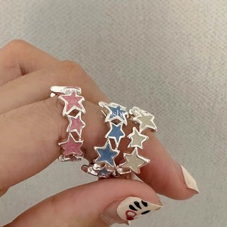 Coo 3 Chiếc Nhẫn Đính Hôn Halloween Unisex Nhẫn Ngôi Sao Dopamine Nhẫn Mở Có Thể Điều Chỉnh