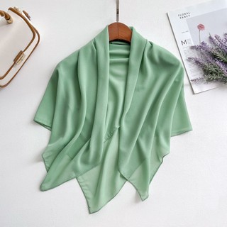 Khăn lụa satin vuông 90x90cm thắt nơ xinh xắn