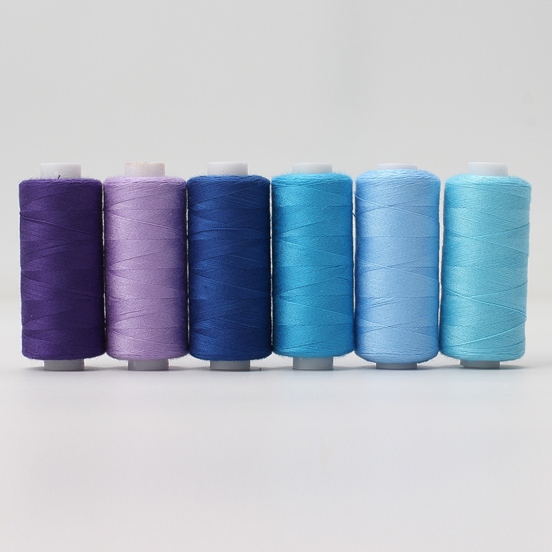 Set 6 / 10 Cuộn Chỉ Thêu polyester 400Yard Nhiều Màu Sắc