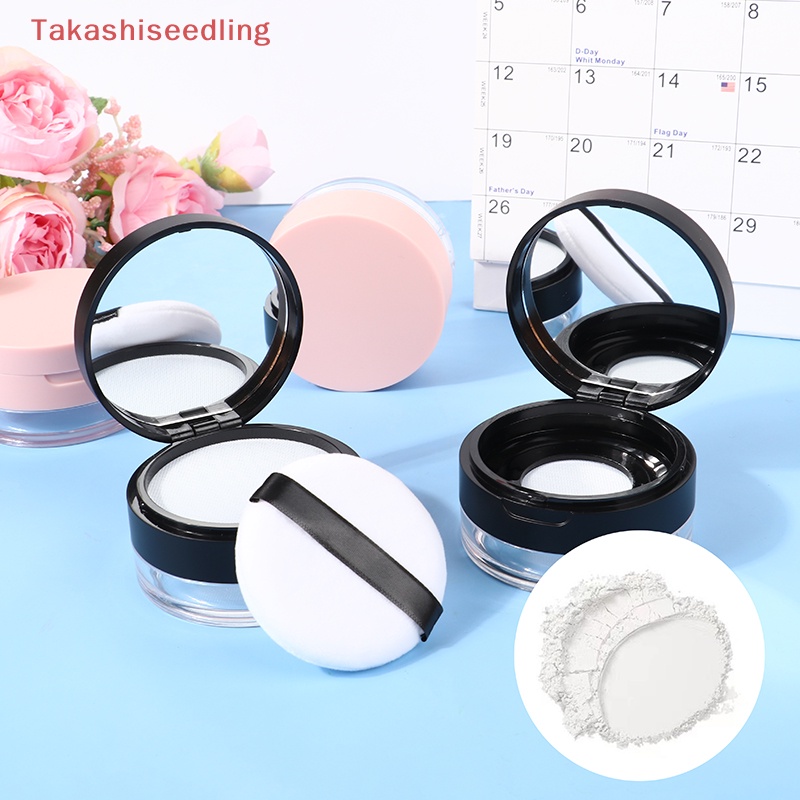 Hộp Rỗng 20g Đựng Phấn Phủ Có Gương Trang Điểm Và Mút Trang Điểm Tiện Dụng