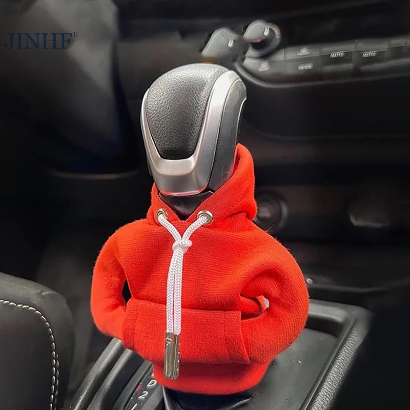 Bọc đầu cần số xe hơi JINHF thiết kế áo hoodie vui nhộn