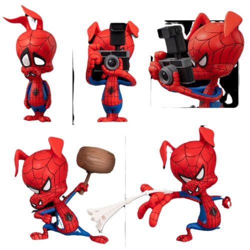 Spider-Man: Into the Spider-Verse SV-ACTION SPIDER GWEN HAM MILES MORALES PETER B. PARKER Change Face Anime Articulado Action Figure Model Dolls Decoration Gift