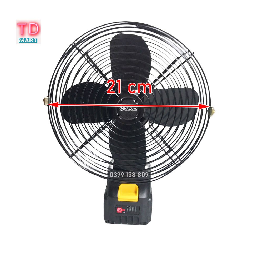 Thân quạt chạy pin Makita 8 inch, sài PIN THÔNG DỤNG - MODELL MỚI 2 TỘC ĐỘ GIÓ - CÓ CHẾ ĐỘ XOAY