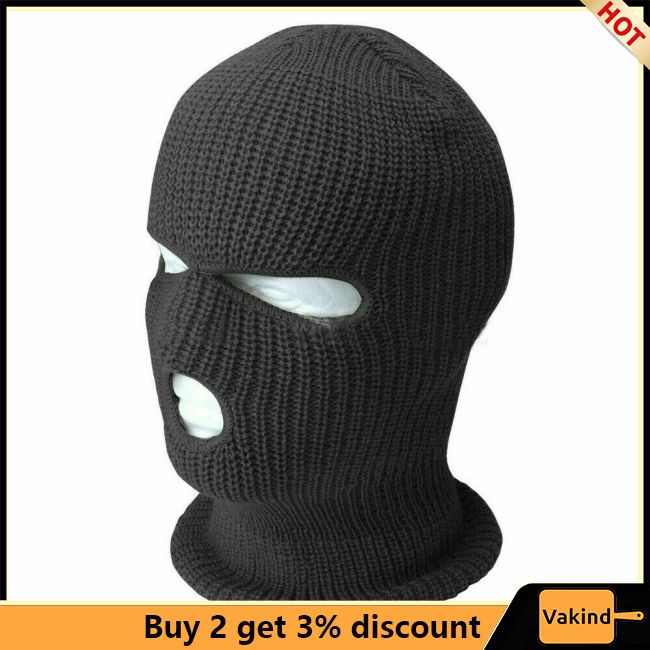 Vakind Mũ Trùm Đầu Kèm Khẩu Trang 3 Lỗ Giữ Ấm Mùa Đông