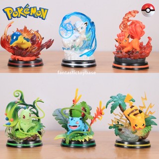 Mô Hình Đồ Chơi Quái Vật Bỏ Túi vulpix / alolan vulpix / cyndaquil / ivysaur / Chibi / pikachu / gengar