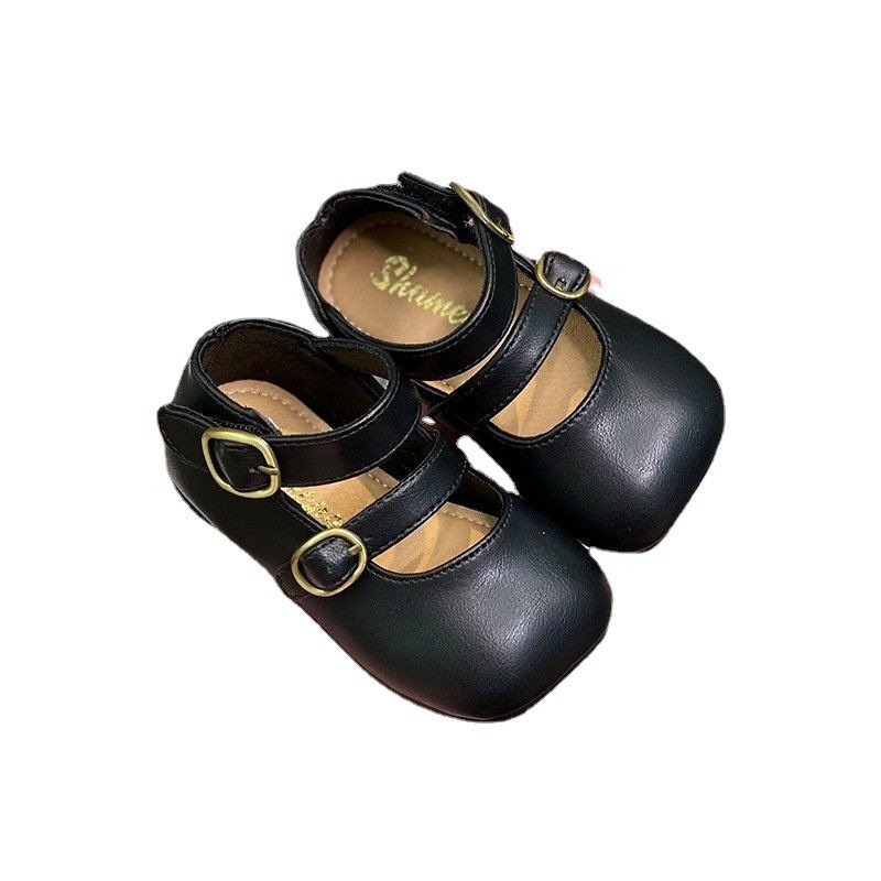 Giày Búp Bê Da Mềm Thời Trang Xuân Thu 2023 Cho Bé Gái