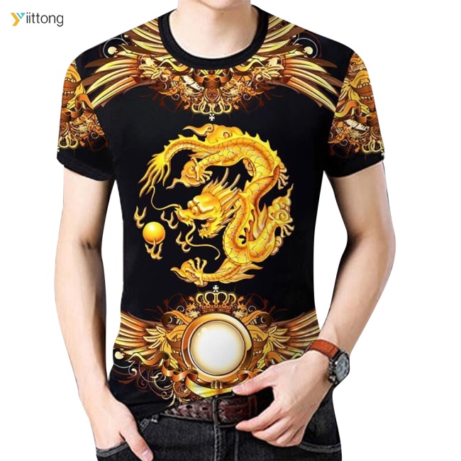 Áo Thun Thể Thao Ngắn Tay Phong Cách Trung Hoa Trẻ Trung Cho Nam