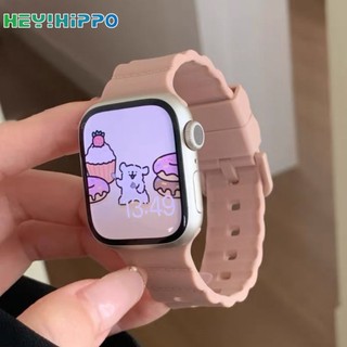 Dễ Thương Dây Đeo Bằng silicone Cho Đồng Hồ Thông Minh iwatch series 8 / 7 / 6 / 5 / se / 4 / 3 45 / 44 / 42 / 41 / 40 / 38mm
