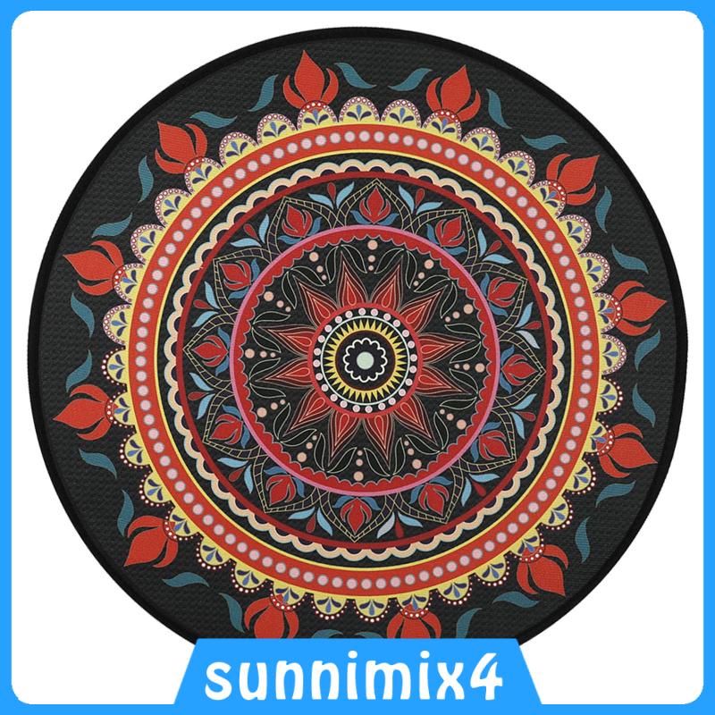 Mandala Thảm Tập yoga Vải Nhung Phối Cao Su Họa Tiết Độc Đáo Trang Trí Phòng Ngủ Gia Đình