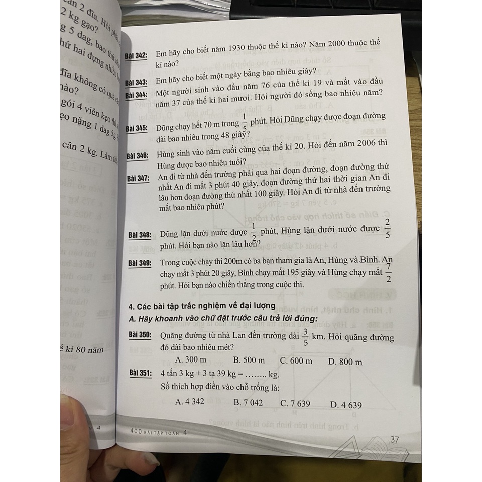 Sách -Tuyển Chọn 400 Bài Tập Toán 4