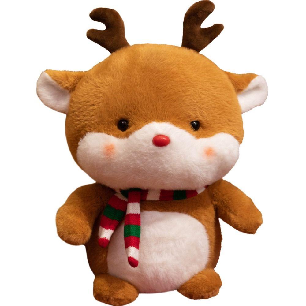 Búp Bê Nhồi Bông Hình Ông Già Noel Và Tuần Lộc Giáng Sinh Mềm Mại