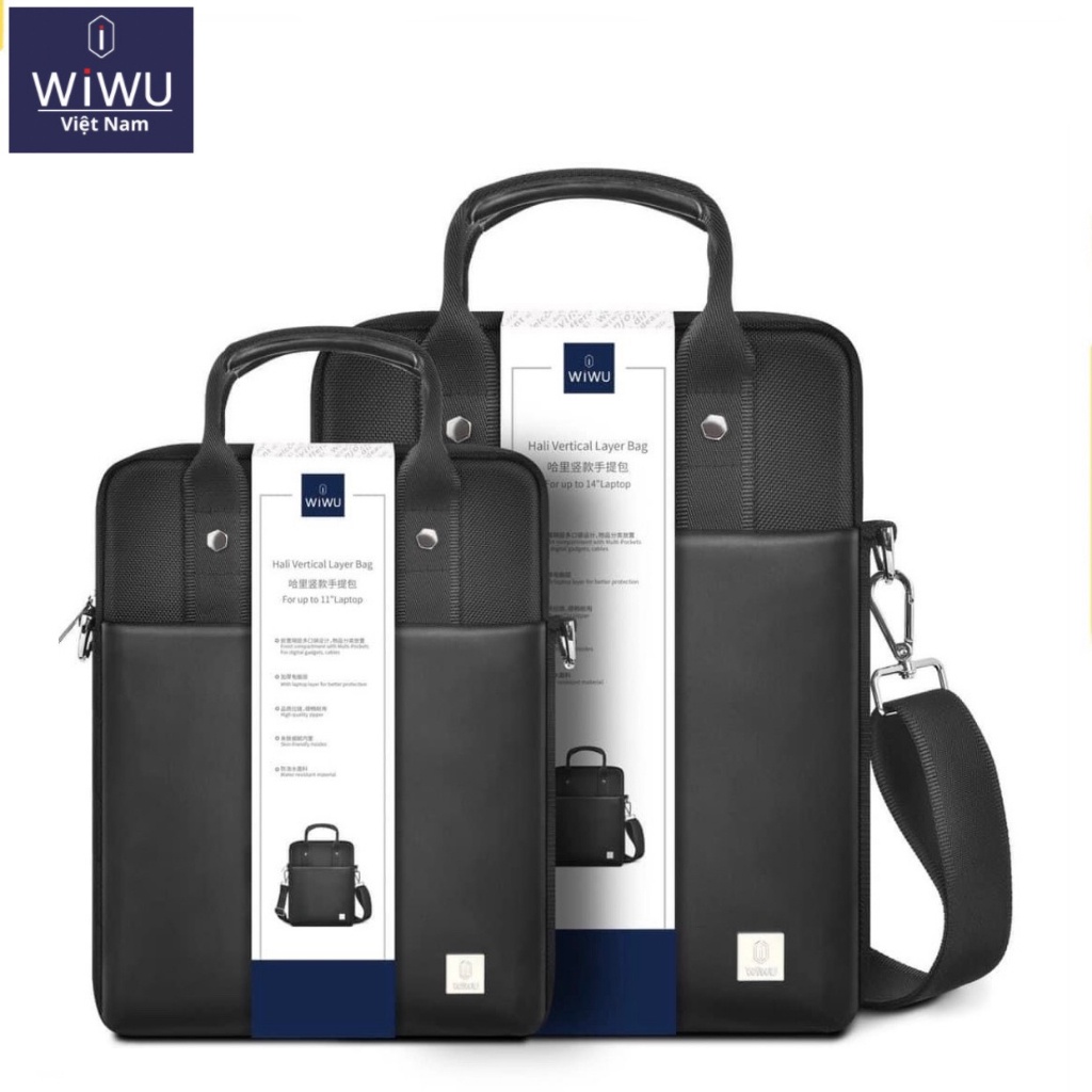 Túi xách dọc 14 inch WIWU Hali Vertical Bag cho Macbook, Laptop, Suface, Ultrabook