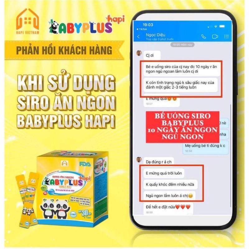 Siro Ăn Ngon Baby Plus Chính Hãng - GiúpBé Tăng ĐềKháng, Hết Biếng Ăn,Tăng Cân TựNhiên