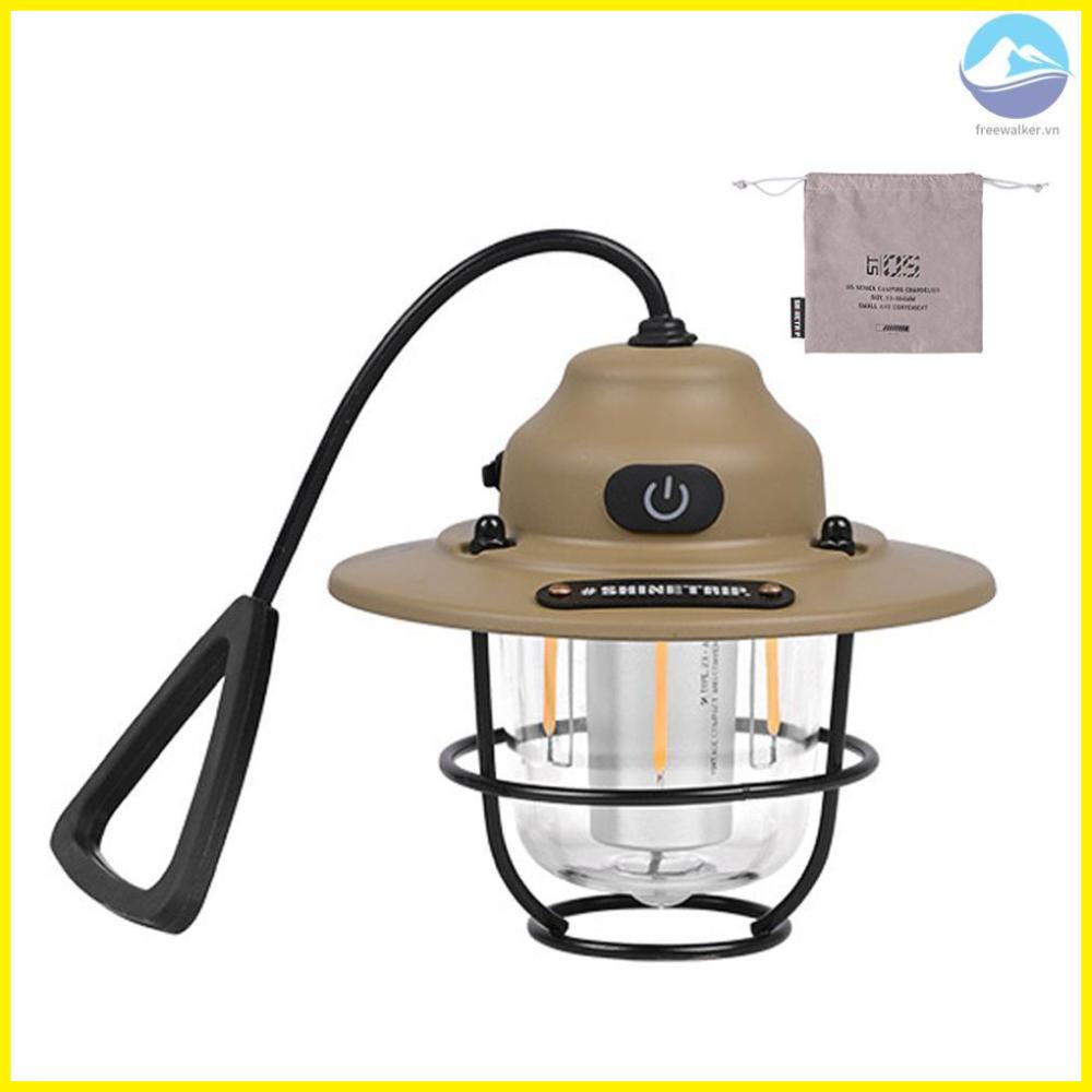 Retro Tent Lamp ShineTrip Cordless Camping Light USB Rechargeable Portable Lantern Home Atmospheres