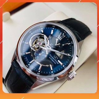 Đồng hồ nam orient star cơ tự động, kính shapphire, dây da re-av0005l00b chính hãng