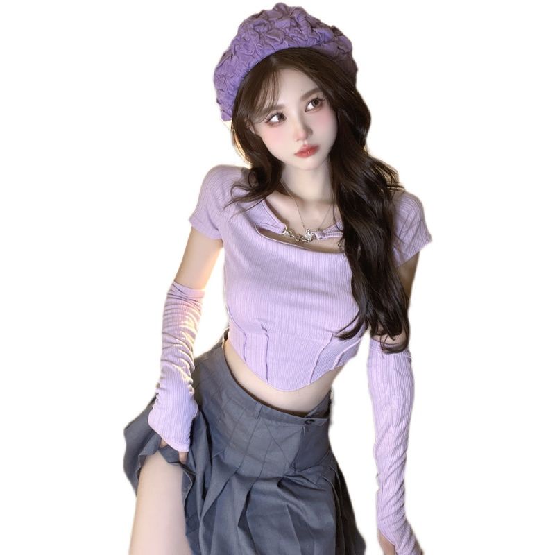 Áo Thun Tay Dài Thiết Kế Độc Đáo Thời Trang Mùa Thu Cao Cấp Cho Nữ