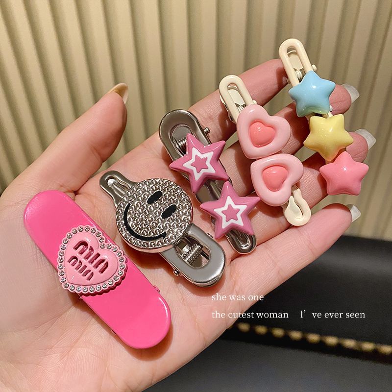 Set 12 Kẹp Tóc Kim Loại Hình Ngôi Sao Màu Bạc Thời Trang Hàn Quốc 2023