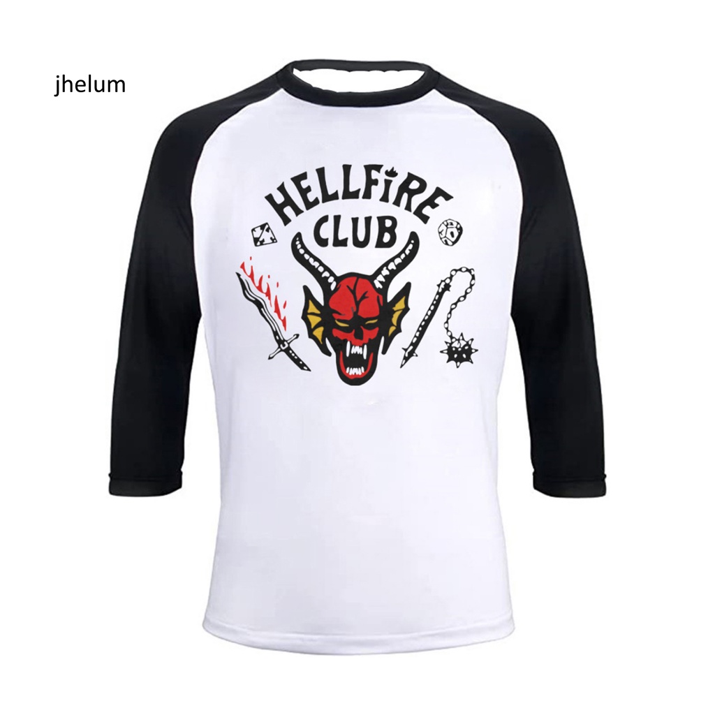 Áo Thun Tay Ngắn In Hình hellfire club Thời Trang Mùa Hè Cho Nam Và Nữ