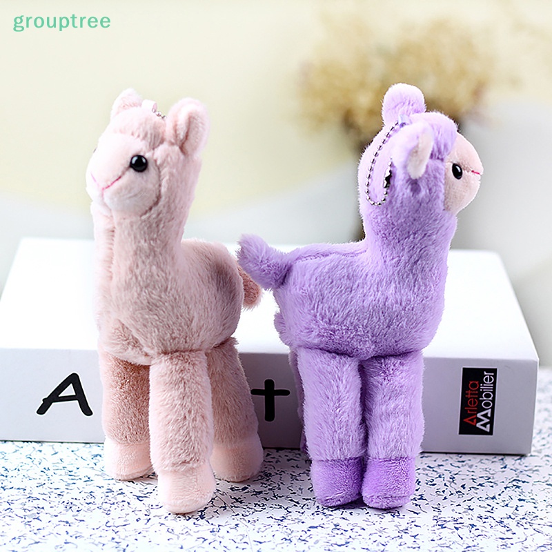 Đồ Chơi Thú Nhồi Bông Hình Lạc Đà alpaca llama Cỏ Nhồi Bông Nhỏ Dễ Thương Làm Quà Tặng Giáng Sinh Cho Bé prta