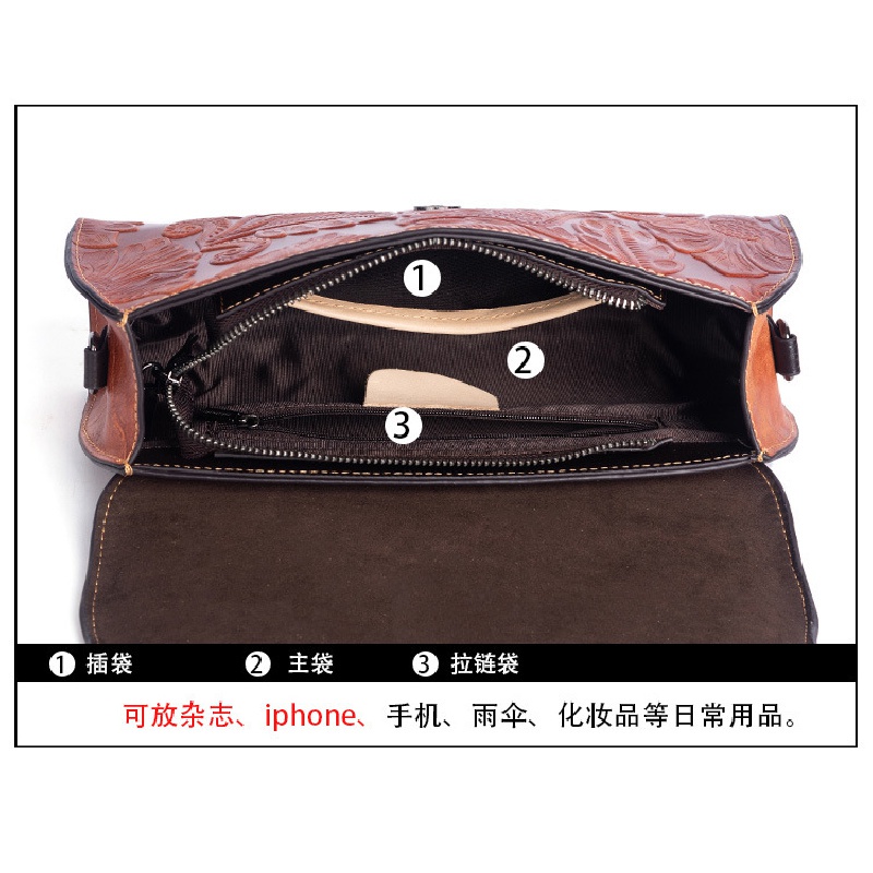 Mới Túi Xách Da Bò Đa Năng Phong Cách retro Cho Nữ